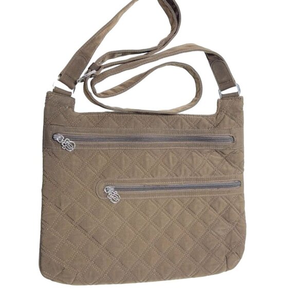 VERA BRADLEY Quilted Crossbody Bag With Adjustable Strap & Multi Pockets Brown - Picture 5 of 14